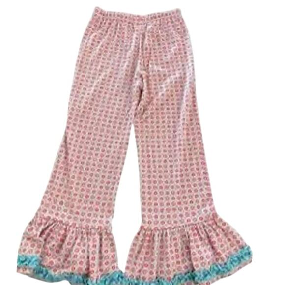 Matilda Jane Girls’ Ruffle Pants Pink Floral Size 8 Spring 2016 Happy & Free - Picture 7 of 7